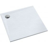 Schedline Libra White Stone brodzik kwadratowy 90x90 cm biały 3SP.L1K-9090/B/ST