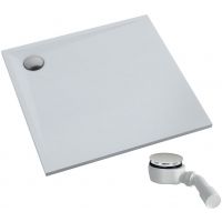 Schedpol Etrusco brodzik 80x80 cm kwadratowy Stonicryl biały 3.460