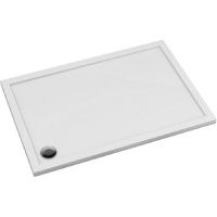 Schedpol Corrina New brodzik 140x75 cm prostokątny Stonicryl biały 3.4380