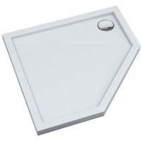 Schedpol Corrina New brodzik pięciokątny 80x80 cm biały 912072