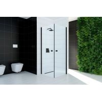 Sea-Horse Fresh Line kabina prysznicowa 80x80 cm kwadratowa czarny mat/szkło przezroczyste BKP122T08K