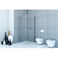 Sea-Horse Fresh Line kabina prysznicowa 90x90 cm kwadratowa chrom połysk/szkło przezroczyste BKP259TL+