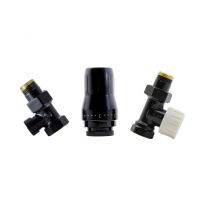 HeatBase Standard zestaw termostatyczny 1/2GZx1/2GW prosty czarny mat HB01TPR90051