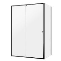 Sealskin Contour kabina prysznicowa 120x90 cm prostokątna czarny mat/szkło przezroczyste CD101296195100