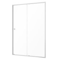 Sealskin Contour drzwi prysznicowe 140 cm wnękowe stal nierdzewna szczotkowana/szkło przezroczyste CD121406325100