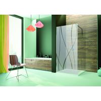 Sanplast TX ścianka prysznicowa walk-in 70 cm srebrny połysk/szkło ze wzorem 600-271-2100-38-231