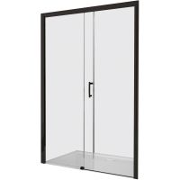 Sanplast Free Zone drzwi prysznicowe 100 cm rozsuwane czarny mat/szkło przezroczyste 600-271-3110-59-401