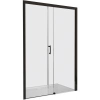 Sanplast Free Zone D2P/Freezone drzwi prysznicowe 130 cm prawe czarny mat/szkło przezroczyste 600-271-3180-59-401
