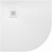 Sanplast Eco Mineral brodzik półokrągły 90x90 cm biały 645-580-0430-01-020