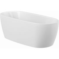 Sanplast Luxo wanna wolnostojąca 180x80 cm owalna typ WOWse-kpl-mb/LUXO 80x180+STW biały 610-370-1380-01-000