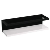Strama Kobe półka łazienkowa 40 cm biały połysk/czarny mat 98.411