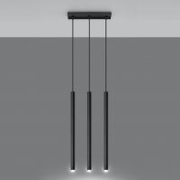 Sollux Lighting Pastelo lampa wisząca 3x40W czarna SL.0470