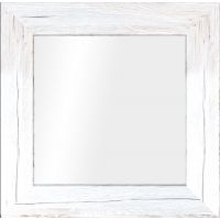 Styler Jyvaskyla lustro 60 cm kwadratowe rama białe drewno mat LU-01219
