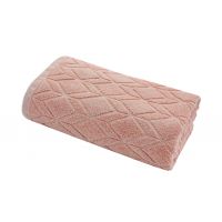 Texpol Geometric ręcznik łazienkowy 70x130 cm bawełna 420 g różowy