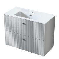 Uptrend Panarea szafka 79,6x38,2x60 cm podumywalkowa wisząca Cloud Grey Mat 005SU8001