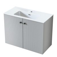 Uptrend Panarea szafka 79,6x38,2x60 cm podumywalkowa wisząca Cloud Grey Mat 005SU8004