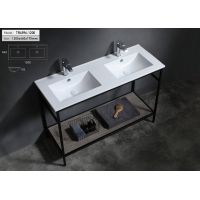 Uptrend Neva Double umywalka 120x46 cm meblowa/wpuszczana prostokątna biały połysk UP4596-1200