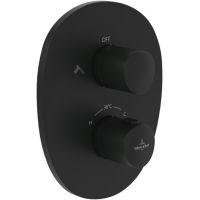 Villeroy & Boch Antao bateria wannowo-prysznicowa podtynkowa czarna TVS111002000K5