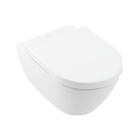 Villeroy & Boch Subway 2.0 miska WC z deską wolnoopadającą wisząca bez kołnierza biały połysk 5614HRR1