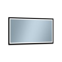Venti Luxled lustro 120x60 cm pionowe/poziome z podświetleniem czarny