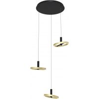 Aviano Brest lampa wisząca 3x7 W czarna 5016-304