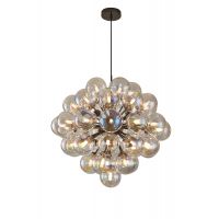 Aviano Portofino lampa wisząca 44x2,2 W czarna-chrom-przydymiona 5079-4405