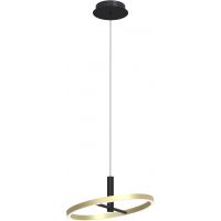 Aviano Brest lampa wisząca 1x19 W czarna 6016-104L