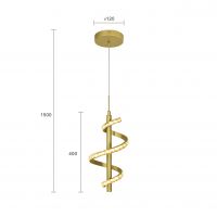 Aviano Claret lampa wisząca 1x9 W złota 6209-0115