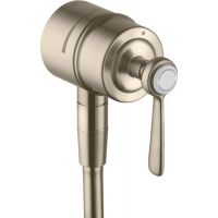 Axor Montreux przyłącze kątowe FixFit Stop z zaworem odcinającym nikiel szczotkowany 16883820