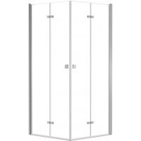 Besco Exo-H kabina prysznicowa 80x80 cm kwadratowa chrom połysk/szkło przezroczyste KEH-80-195