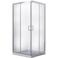 Besco Modern 190 kabina prysznicowa 80x80 cm kwadratowa chrom połysk/szkło przezroczyste MK-80-190-C
