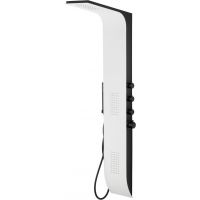 Corsan Duo panel prysznicowy ścienny termostatyczny biały półmat/czarny półmat A777TDUOWHITE/BLACKBL