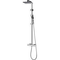 Corsan Adour Slim zestaw prysznicowy termostatyczny z deszczownicą chrom CMN00325SLIMADOUR