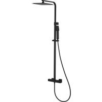 Corsan Ango zestaw prysznicowy termostatyczny z deszczownicą czarny półmat CMN019ANGO - Outlet