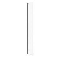Cersanit Mille ścianka prysznicowa walk-in 30 cm czarny połysk/szkło przezroczyste S161-011