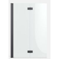 Radaway parawan nawannowy 100 cm 2-częściowy Brushed GunMetal/szkło przezroczyste 10010100-92-01R