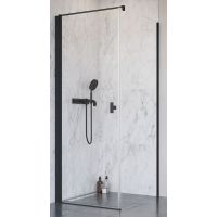 Radaway Nes Black KDJ I drzwi prysznicowe 100 cm lewe czarny mat/szkło przezroczyste 10022100-54-01L