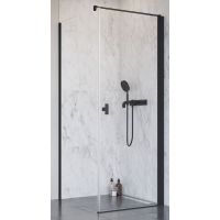 Radaway Nes 8 Black KDJ I drzwi prysznicowe 80 cm prawe czarny mat/szkło przezroczyste 10072080-54-01R