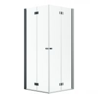 Radaway Nes Brushed Gold KDD B drzwi prysznicowe 80 cm składane brushed gunmetal/szkło przezroczyste 10024080-92-01L