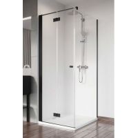 Radaway Nes Black KDJ-B drzwi prysznicowe 80 cm lewe czarny mat/szkło przezroczyste 10025080-54-01L