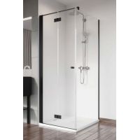 Radaway Nes Black 8 KDJ B drzwi prysznicowe 80 cm lewe czarny mat/szkło przezroczyste 10075080-54-01L