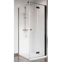 Radaway Nes Black KDJ B drzwi prysznicowe 90 cm prawe czarny mat/szkło przezroczyste 10025090-54-01R
