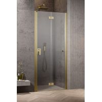 Radaway Nes Brushed Gold DWB drzwi prysznicowe 90 cm lewe złoty szczotkowany/szkło przezroczyste 10029090-99-01L