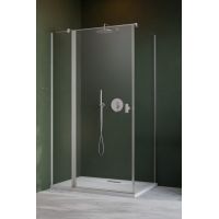 Radaway Nes Brushed Nickel KDJ II drzwi prysznicowe 90 cm uchylne nikiel szczotkowany/szkło przezroczyste 10032090-91-01L