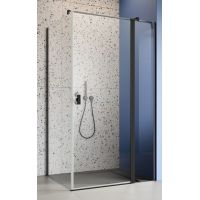 Radaway Nes Black KDJ II drzwi prysznicowe 110 cm prawe czarny mat/szkło przezroczyste 10032110-54-01R