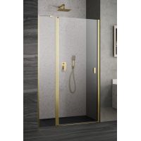 Radaway Nes Brushed Gold DWJ II drzwi prysznicowe 90 cm lewe złoty szczotkowany/szkło przezroczyste 10036090-99-01L