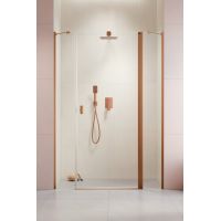 Radaway Nes Brushed Copper DWJS drzwi prysznicowe 120 cm uchylne miedź szczotkowany/szkło przezroczyste 10038120-93-01R