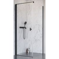 Radaway Nes 8 Black KDJ I drzwi prysznicowe 80 cm lewe czarny mat/szkło przezroczyste 10072080-54-01L