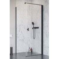 Radaway Nes 8 KDJ I drzwi prysznicowe 90 cm prawe czarny mat/szkło przezroczyste 10072090-54-01R