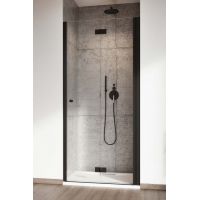 Radaway Nes 8 DWB Black drzwi prysznicowe 70 cm wnękowe prawe czarny mat/szkło przezroczyste 10079070-54-01R